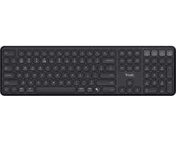 Trust Vaiya Toetsenbord Bluetooth QWERTZ, Duits Zwart Oplaadbaar