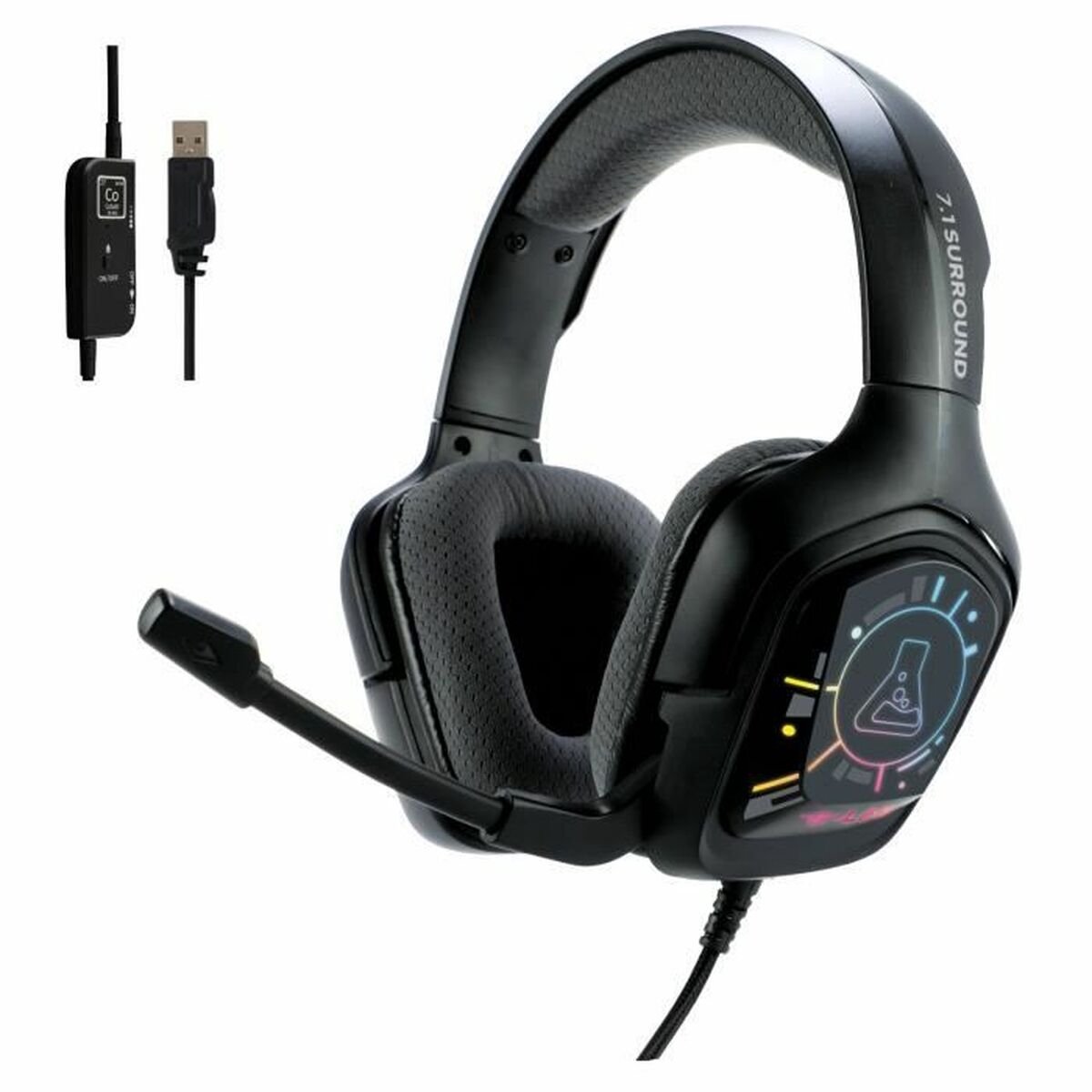 Bekabelde gamingheadset - The G-Lab - KORP COBALT 7.1 - 7.1 surround sound - USB - RGB