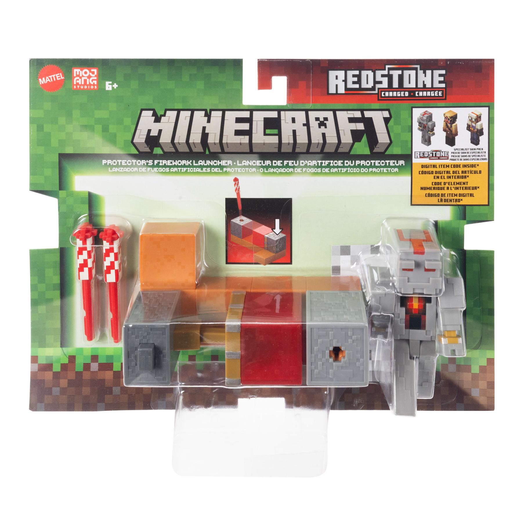 Top1Toys Minecraft 8cm figuur action pack firework launcher