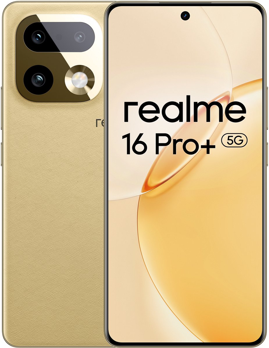 realme 16 Pro+ 17,3 cm (6.8") 5G USB Type-C 8 GB 256 GB 7000 mAh Goud