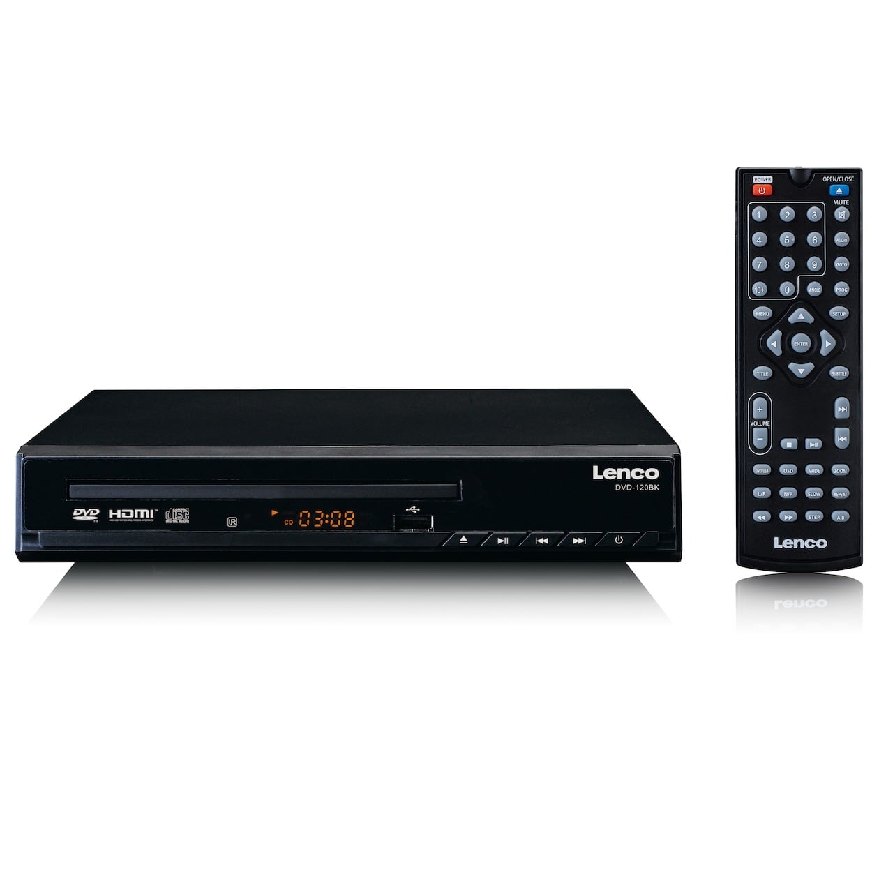 Lenco DVD-120BK DVD speler - Zwart