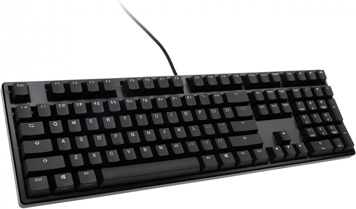 Mechanisch Toetsenbord met Dubbelgeschoten PBT Keycaps in Zwart