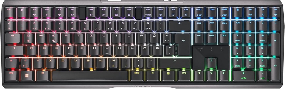 Draadloos Mechanisch Gaming Toetsenbord met RGB Licht en Bruine Switches