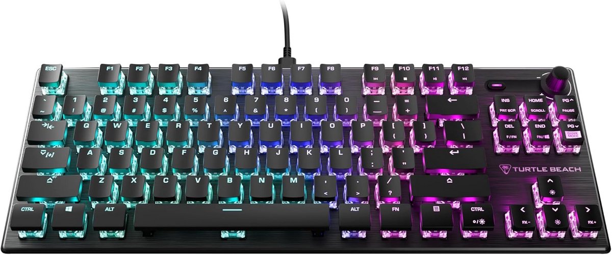 Compact Mechanisch Gaming Toetsenbord met Lineaire Switches en RGB Verlichting