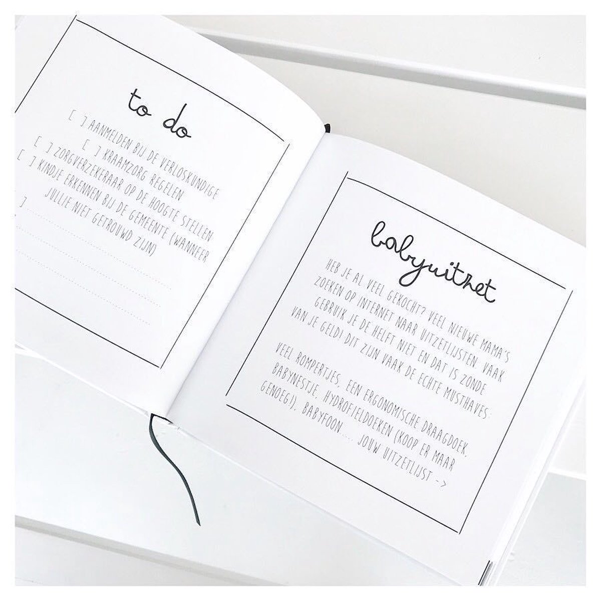 Mijn negen maanden boek - Zwart