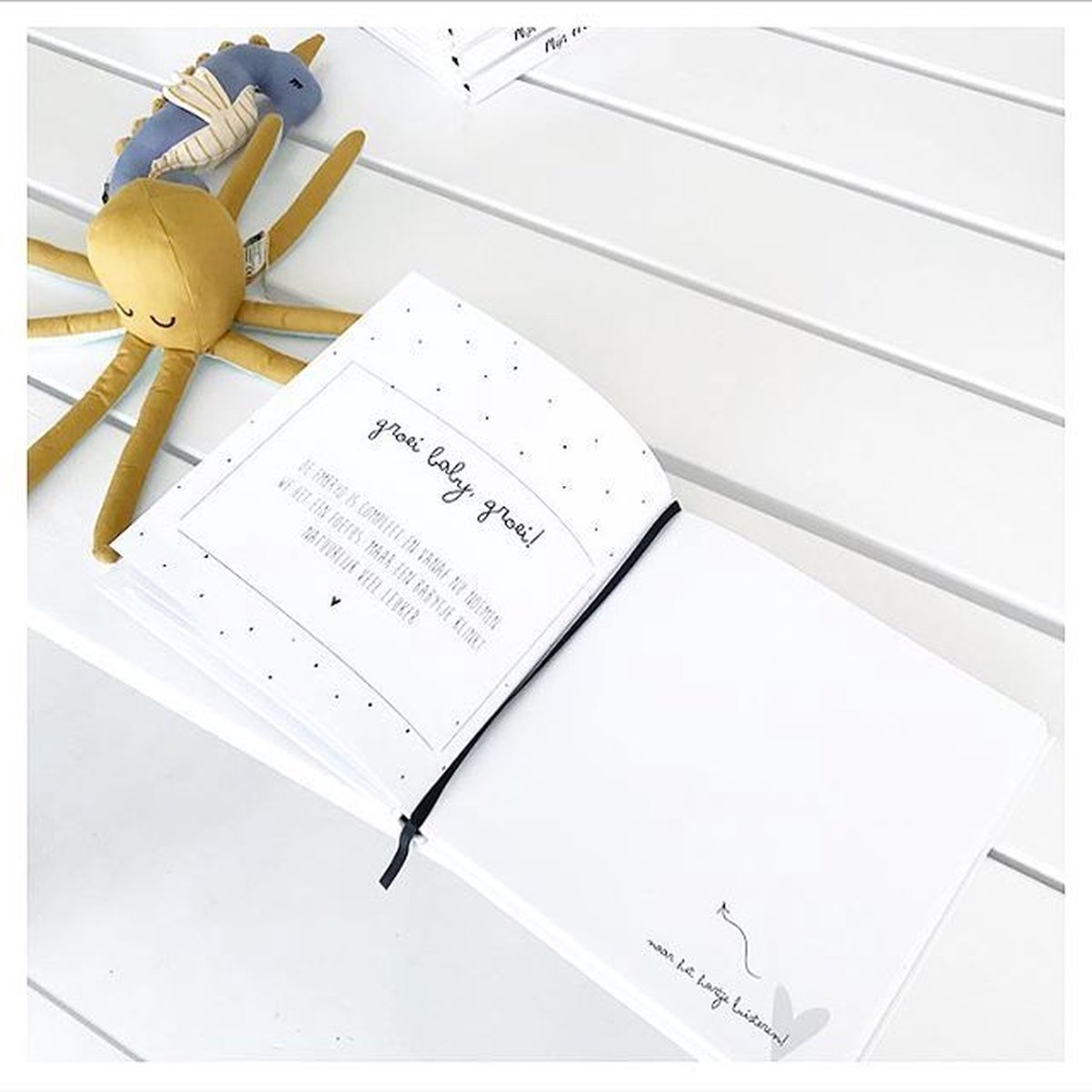 Mijn negen maanden boek - Zwart