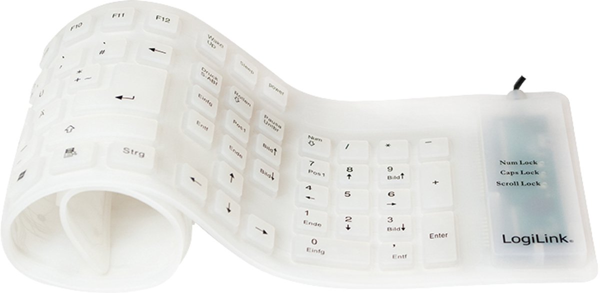 LogiLink ID0018A toetsenbord Universeel USB QWERTZ Duits Wit