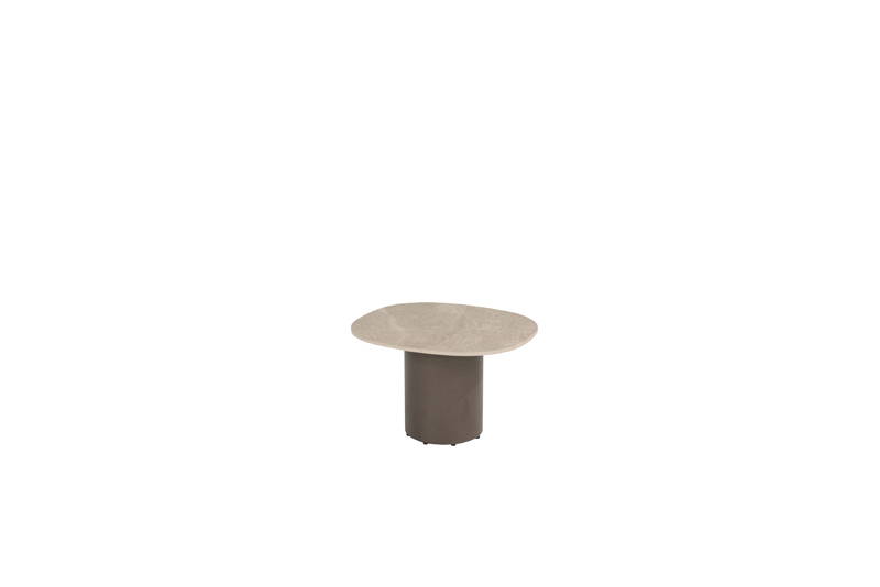 4SO Sofie coffee tafel terre keramiek 50 x 60 cm poten met blad - - Beige