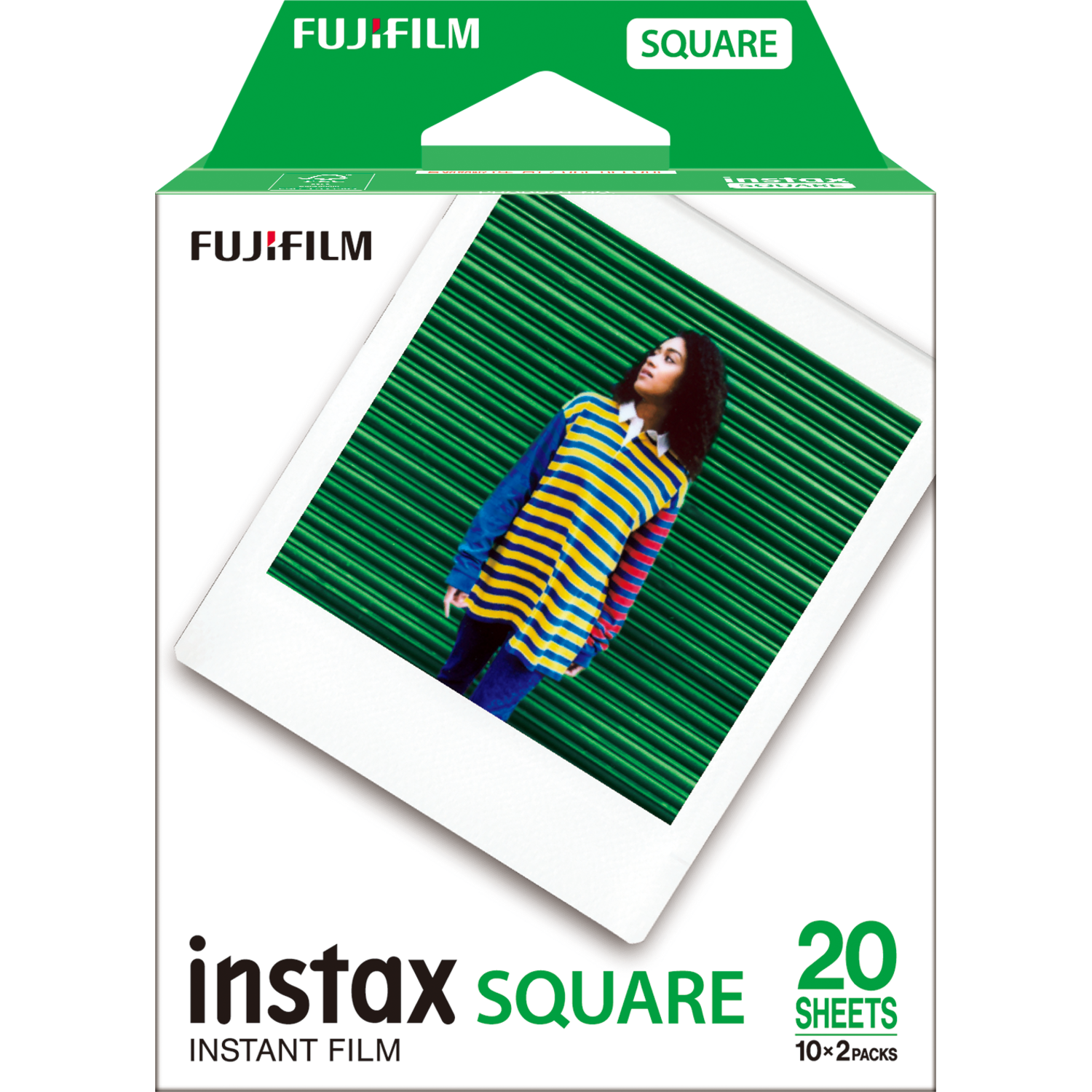 Fujifilm Fotopapier Glanzend Square Film Dubbelpak 2x10