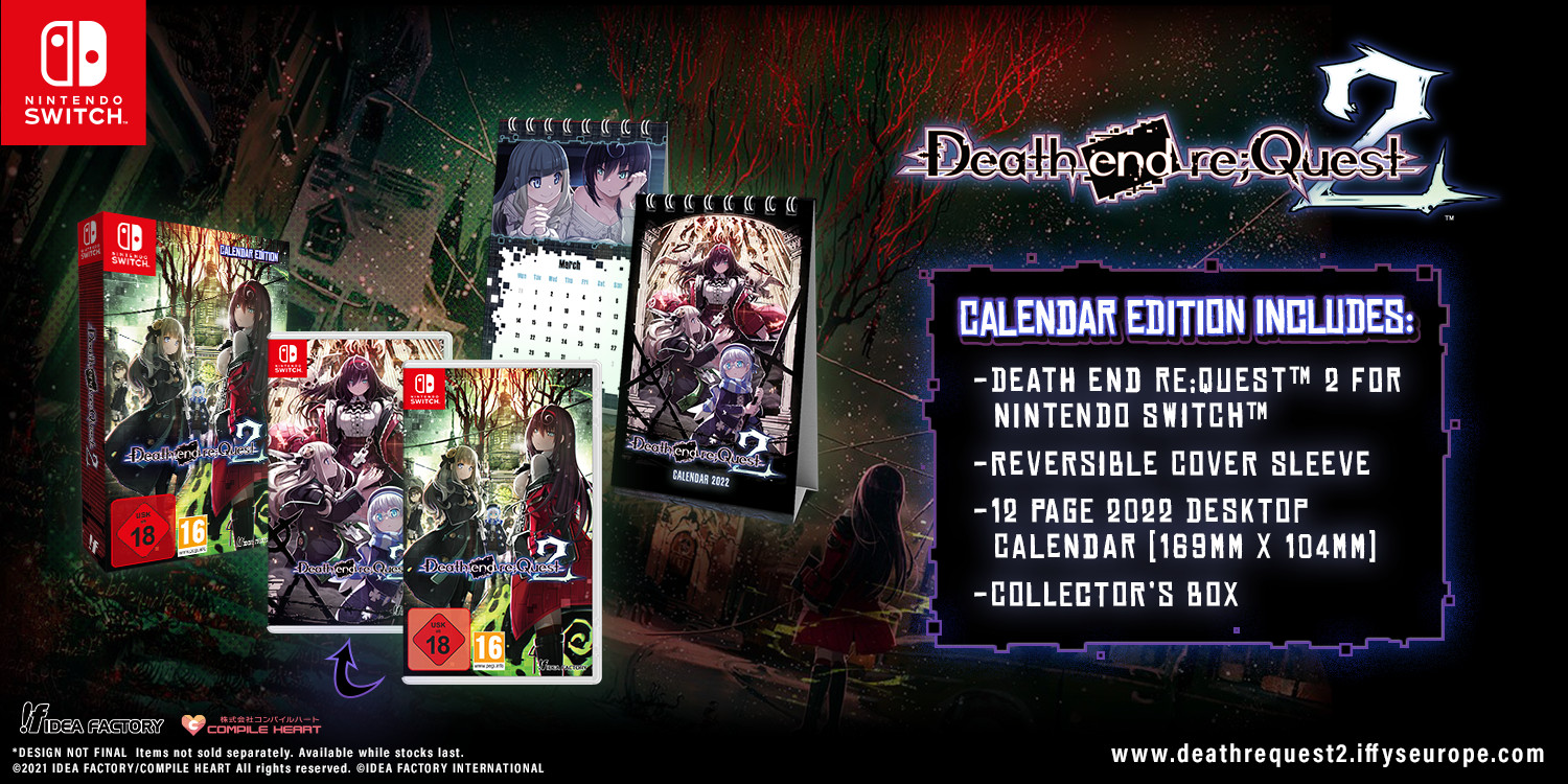 Idea Factory Death end re;Quest 2 Calendar Edition