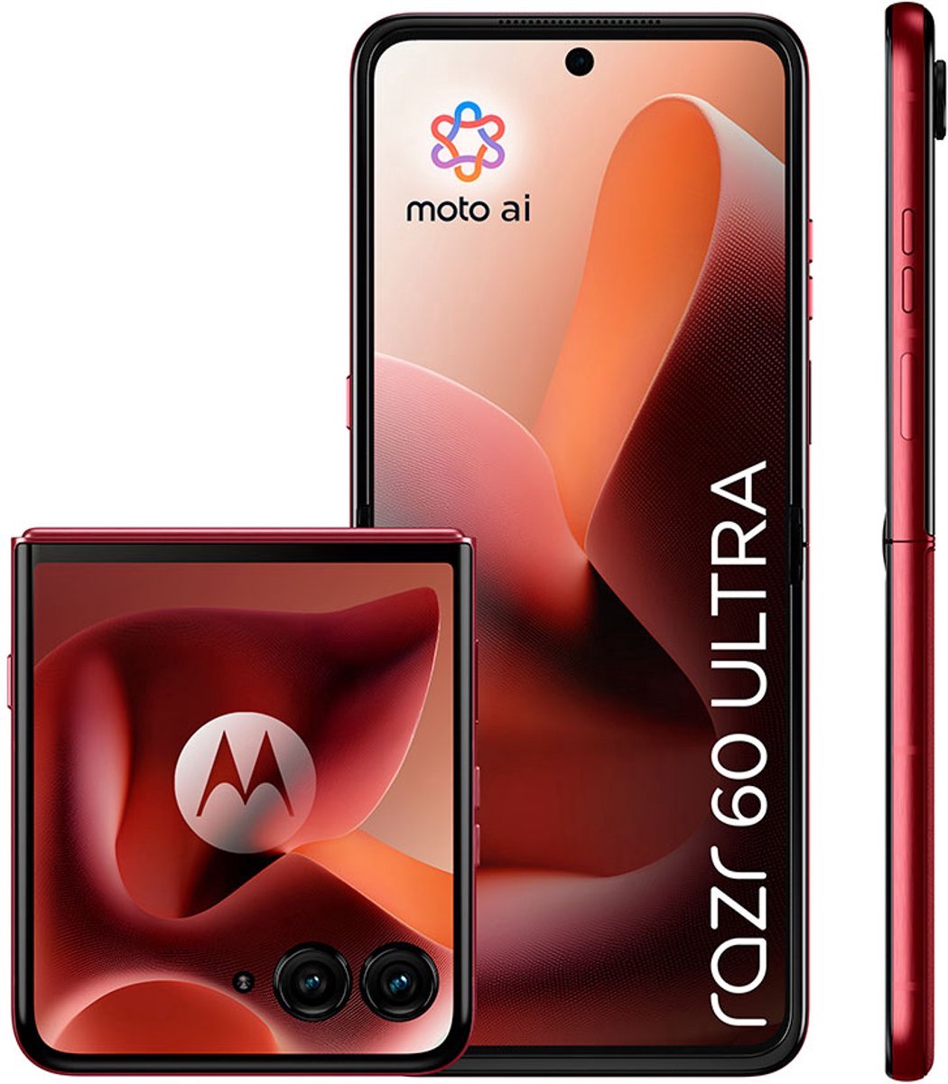 Motorola Razr 60 Ultra - 512GB - Pantone Rio Red - Rood
