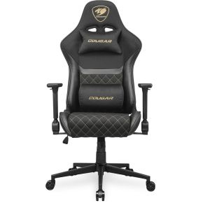 Cougar Gaming Armor One V2 Gold F Universele gamestoel Gestoffeerde gevoerde zitting Zwart, Goud