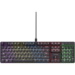 Trust GXT 871 Zora Gaming Toetsenbord – Mechanisch – BE AZERTY – RGB Verlichting - Zwart