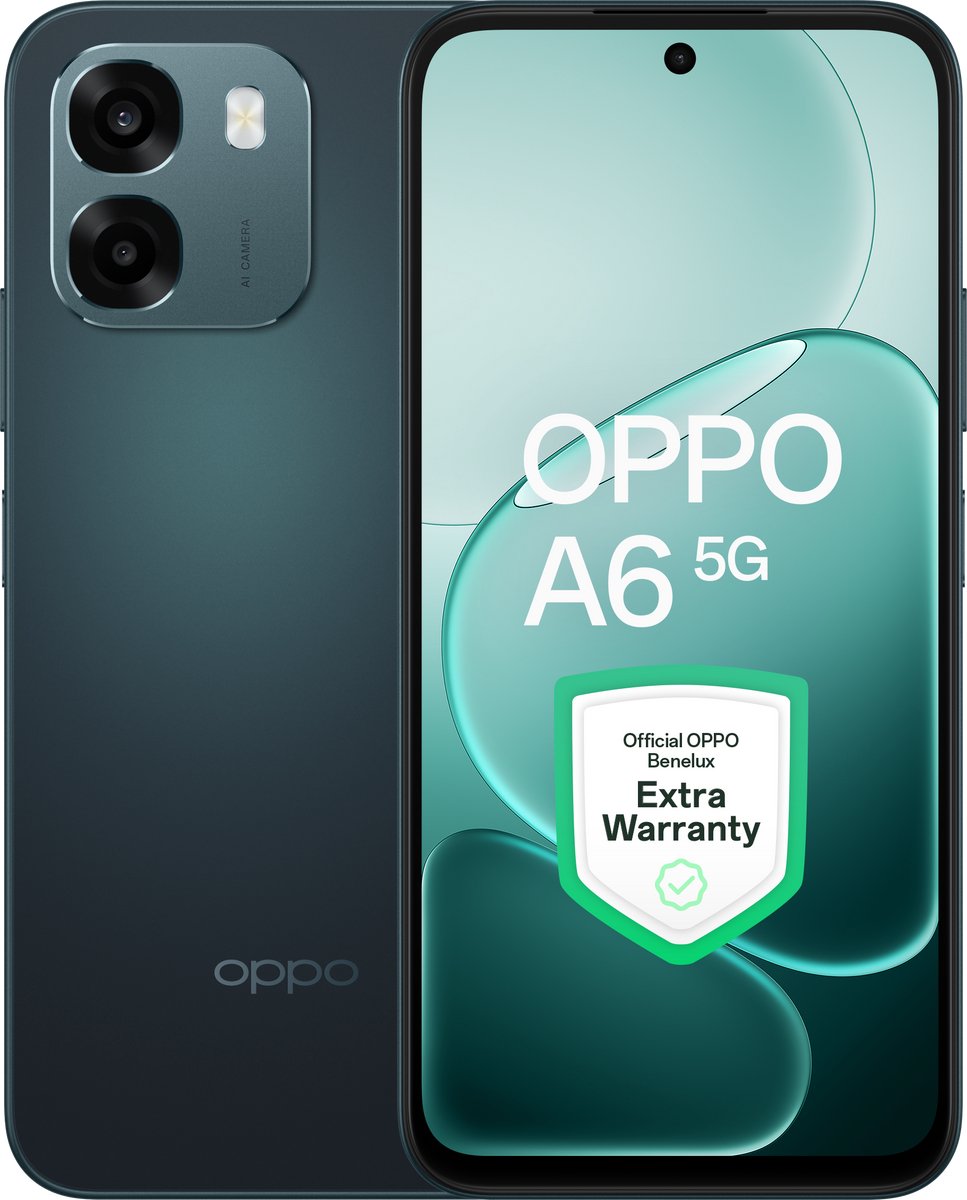 OPPO A6 5G 6+256GB Sapphire Black - Extra Garantie