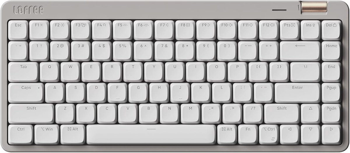 Mechanisch Toetsenbord 84 Toetsen Laag Profiel Draadloos met Oplaadbare Functionaliteit