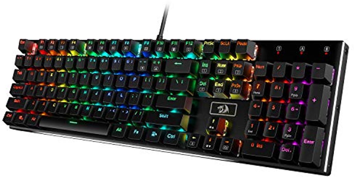 Mechanisch Gamingtoetsenbord met RGB Verlichting en Anti-Ghosting – 104 Toetsen, Amerikaans Layout
