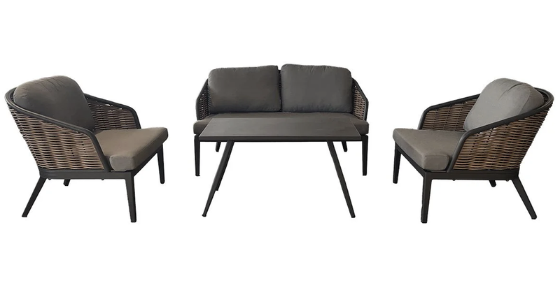 Oosterik Home Loungeset hawaii nature grey - - Grijs