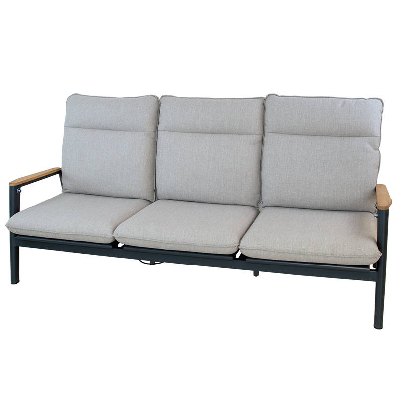 Oosterik Home Merino lounge 3-zitsbank midnight grey sunny creme -