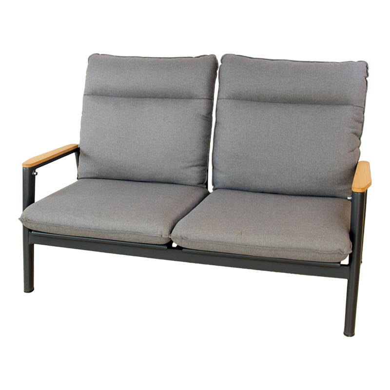 Oosterik Home Merino lounge 2-zitsbank midnight grey - - Grijs