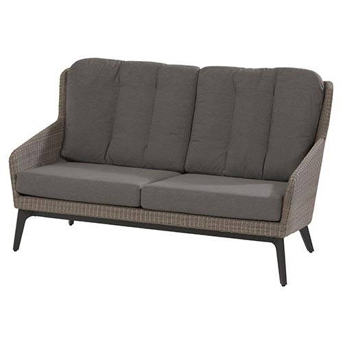 4SO Luxor 2,5-zits loungebank tuinmeubel L167 x B90 x H97 cm - - Grijs