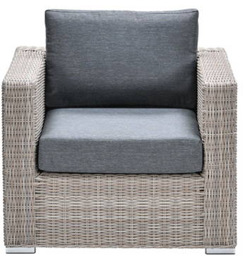 Garden Impressions Tennessee lounge fauteuil vintage willow/antraciet texfiber -
