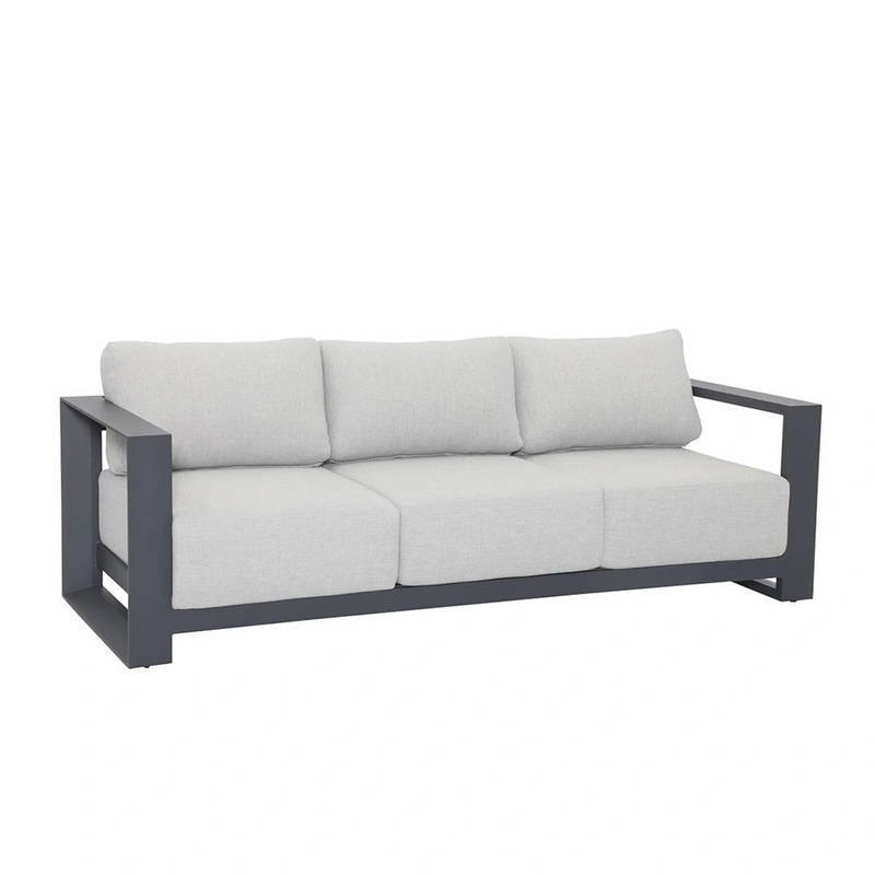 Garden Impressions Levanto 3-zits Loungebank Carbon Black - - Grijs