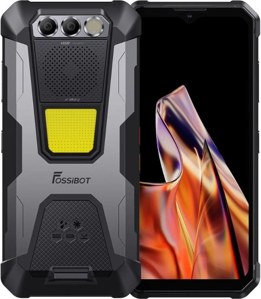 Fossibot F106 Pro Robuuste smartphone, 8GB/256GB Grey