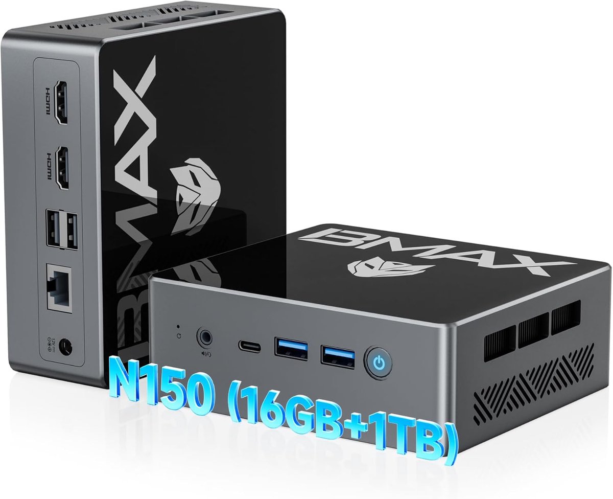 Mini PC Desktop Computer 16GB RAM 1TB SSD Dual 4K Ondersteuning Windows 11 Pro