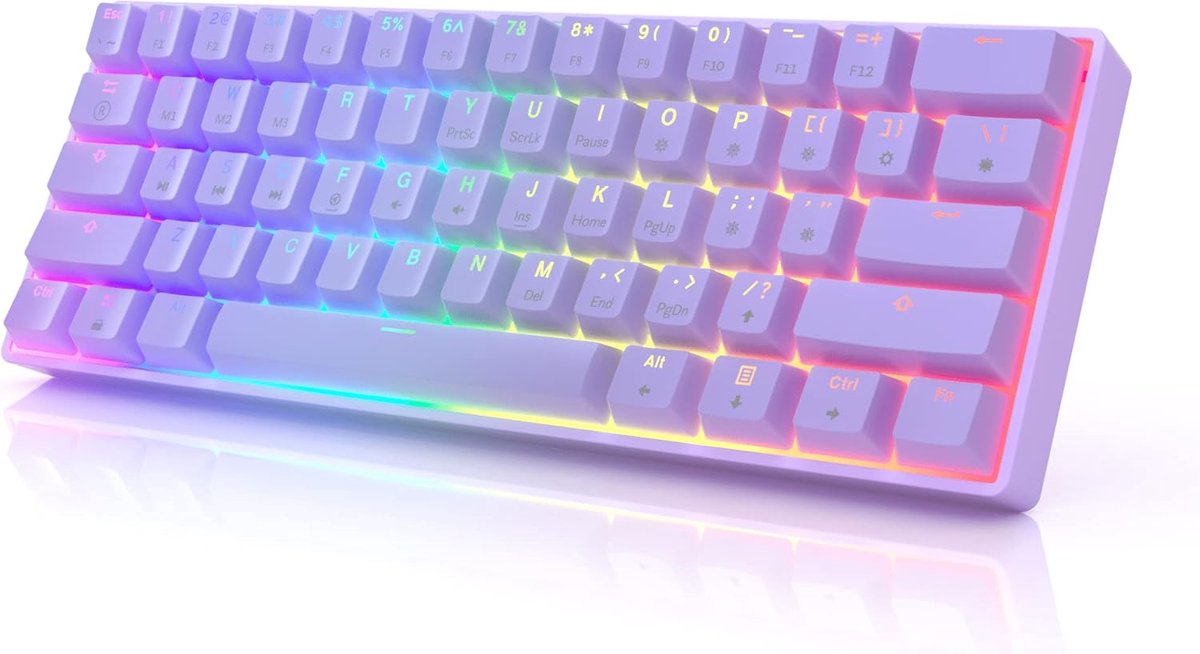 Compact Mechanical Gaming Keyboard met RGB Verlichting en Hotswap Functie