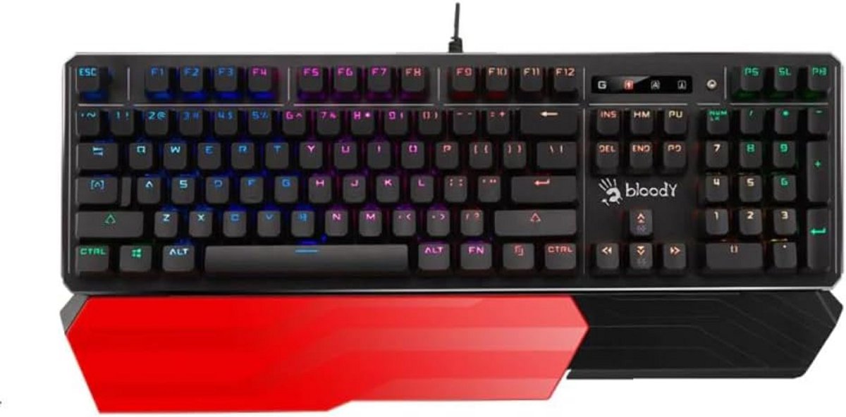 Snel Optisch Gaming Toetsenbord met RGB en Polssteun