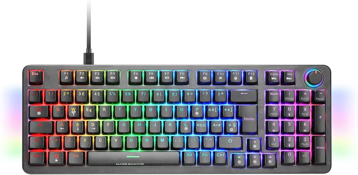 Volledig Mechanisch Gaming Toetsenbord met RGB en Hot-Swap Switches - QWERTY/AZERTY/QWERTZ