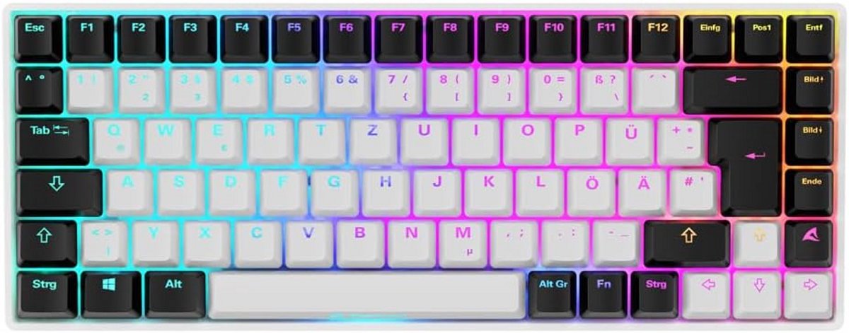 Mechanisch Gaming Toetsenbord 75% Layout Hot-Swap Gateron Red Switches RGB