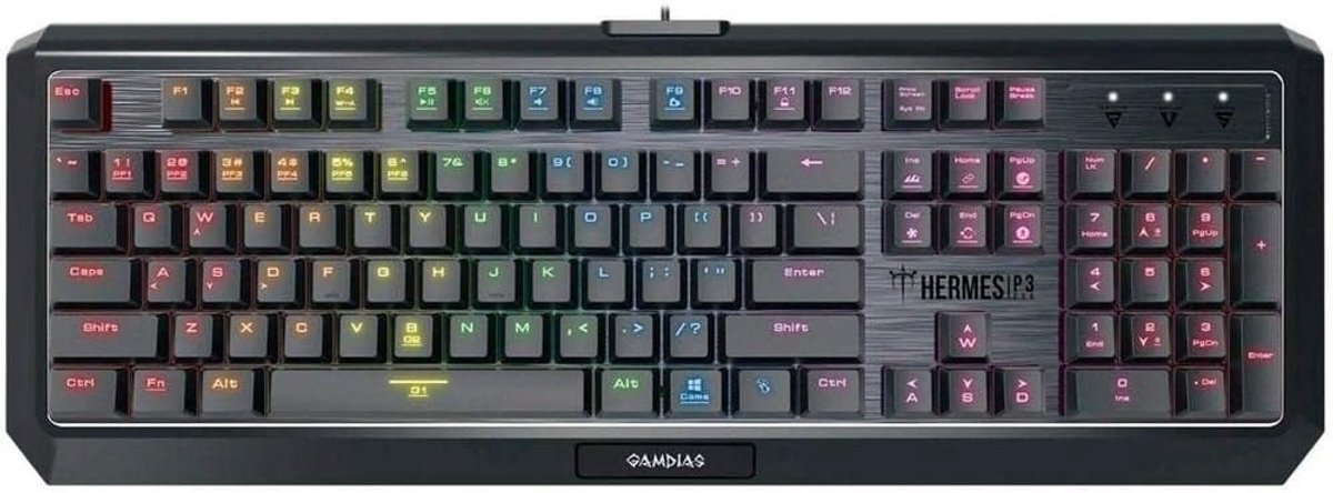 Mechanisch Gaming Toetsenbord Laag Profiel Blauwe Switches N-Key Rollover RGB