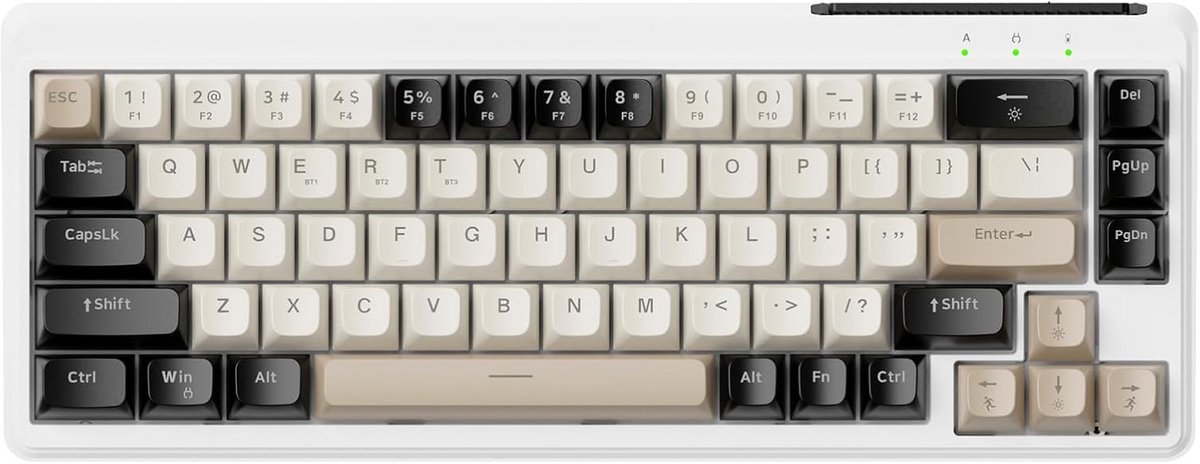 Compact 65% Draadloos Gaming Toetsenbord - QWERTY Layout met Meerdere Connecties