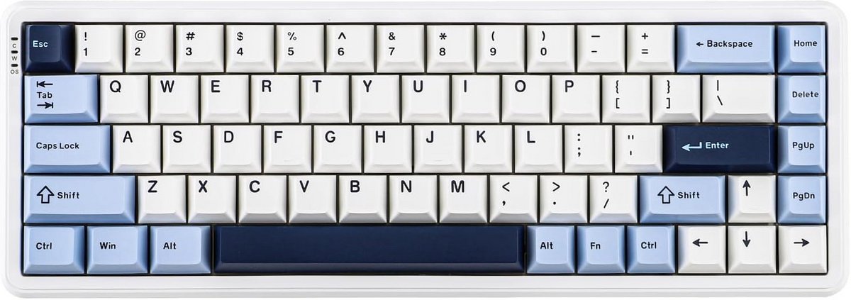 Draadloos Compact 68% Gaming Toetsenbord met Hall Effect Schakelaars en 8000Hz Polling Rate