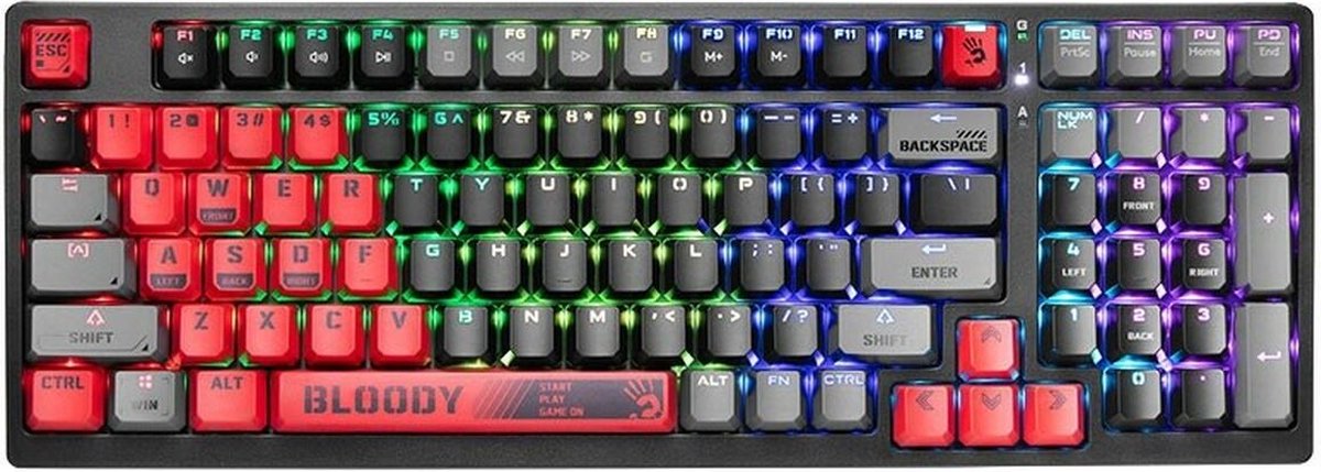 A4Tech Bloody S98 - Toetsenbord - USB Sports Red (BLMS Red Switches)