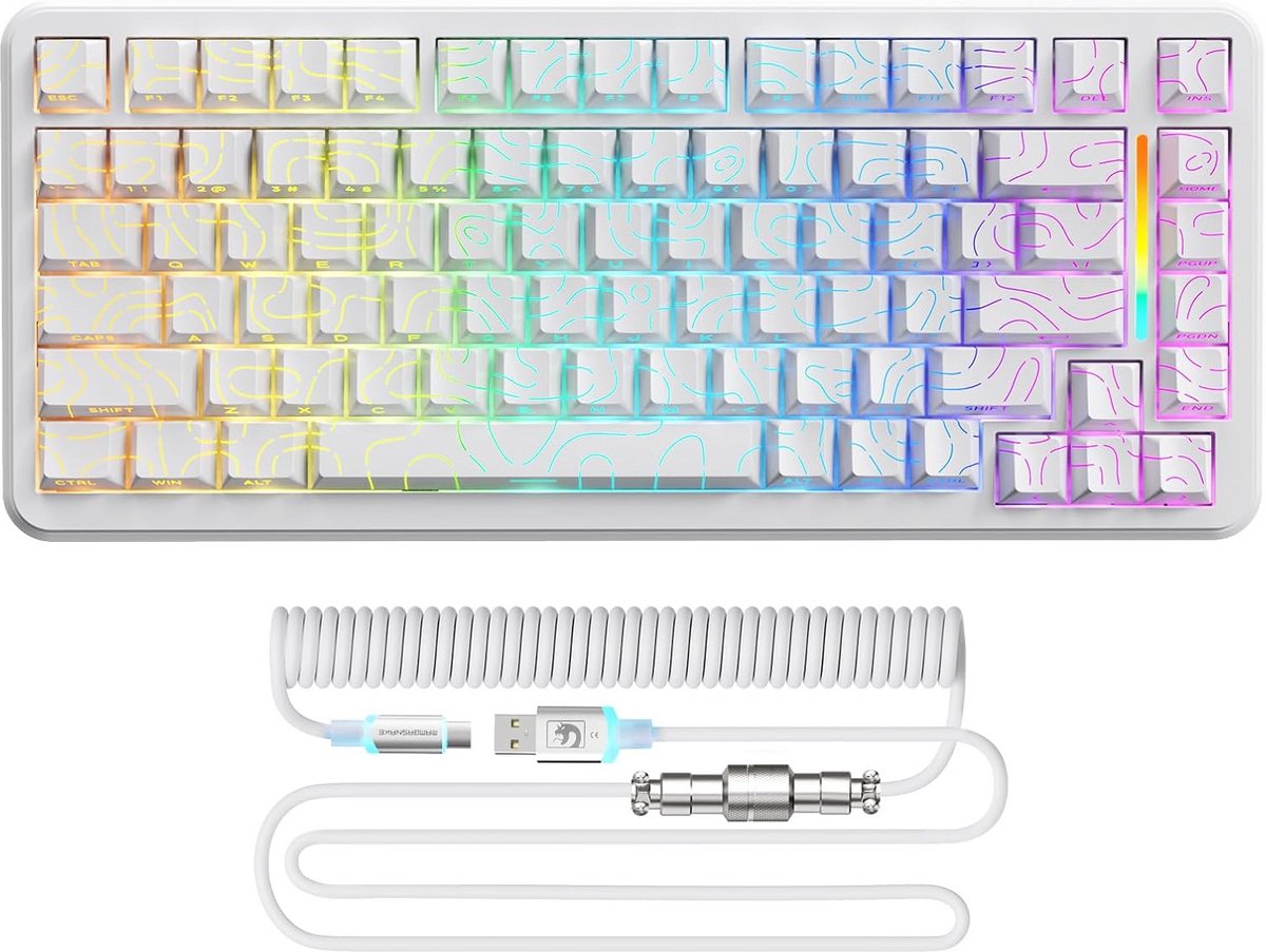 Snel Reagerend Mechanisch Gaming Toetsenbord TKL met Magnetische Schakelaars en RGB