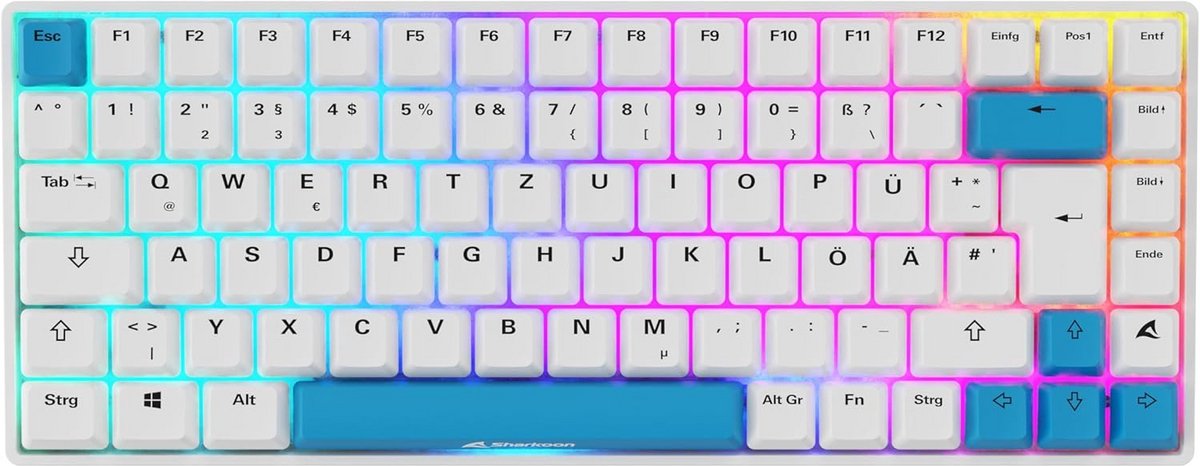 Mechanisch Gaming Toetsenbord 75% Layout Hot-Swap PBT Keycaps RGB Verlichting