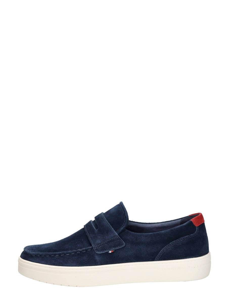 Tommy Hilfiger - Modern Light Hybrid Suede Loafer - Blauw