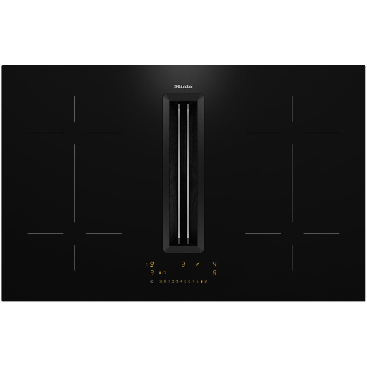 Miele KMDA 7473 FL-A Inductie kookplaat met afzuiging - Zwart