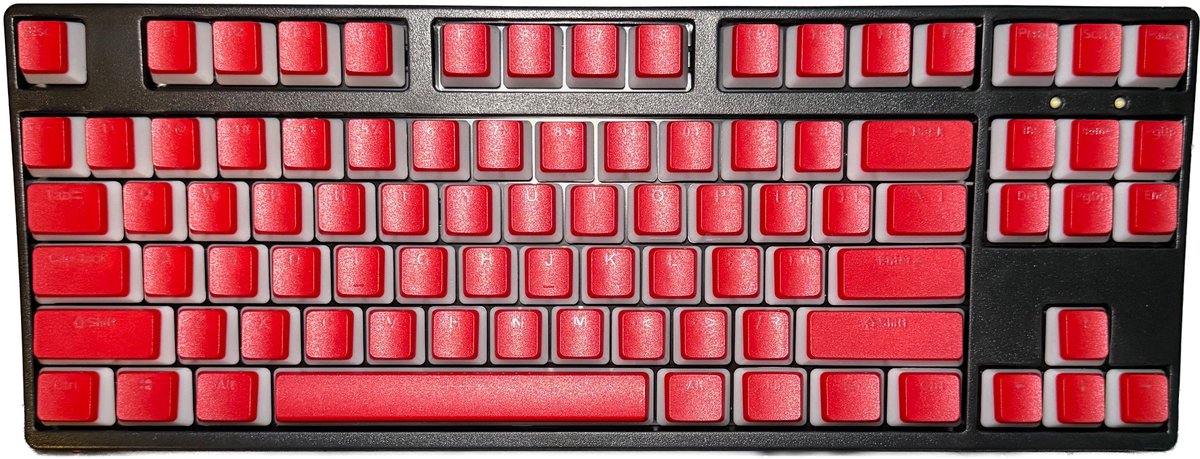Rood Pudding Keycaps | OEM | PBT | Double Shot | 110 Keys