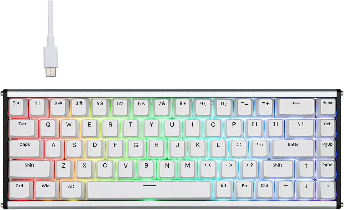 Aluminium 68-toetsen Magnetisch Gaming Toetsenbord met Hall-effect Schakelaars en 8K Polling