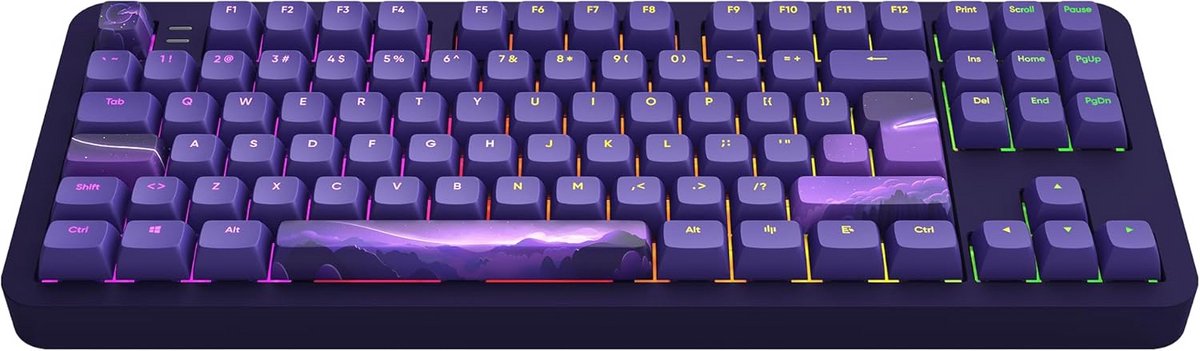 TKL 80% Mechanisch Toetsenbord Aluminium Hot-Swap Lineaire Stille Switches RGB