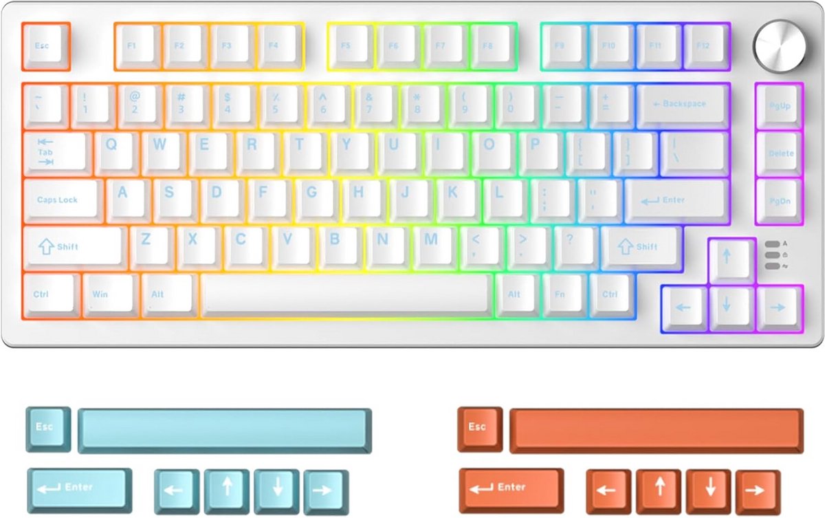 Mechanisch Gaming Toetsenbord 75% Layout met Hall-Effect Schakelaars en Rapid Trigger