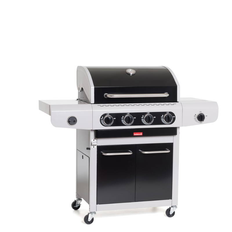 Barbecook Siesta 412 Black Edition duits gasbarbecue 132x56x118 cm BBQ -