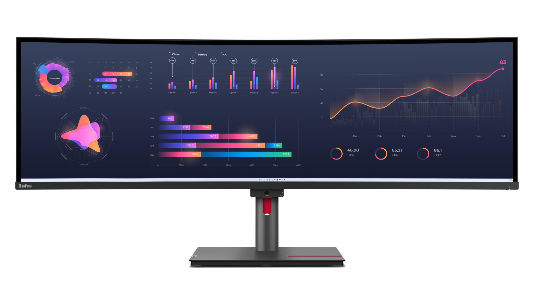 Lenovo ThinkVision P49w-30 monitor