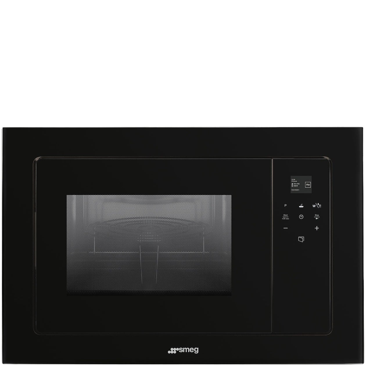 SMEG FMI120B3 Inbouw combimagnetrons - Zwart