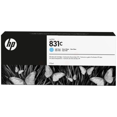 HP 831C Inktcartridge licht cyaan, 775 ml CZ698A Replace: N/A
