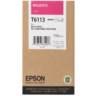 Epson T6113 Inktpatroon magenta T6113 Replace: N/A
