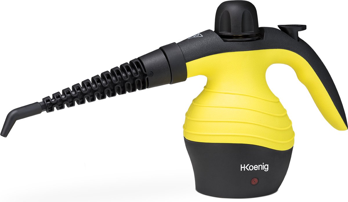 H.Koenig NV60 Draagbare stoomreiniger 1000 W Zwart, Geel